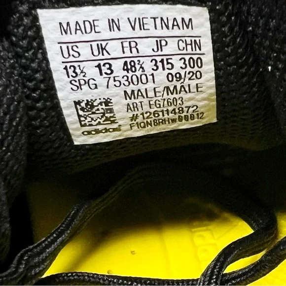 Adidas Men’s Icon 6 Bounce Metal Cleats Black/White Size 13.5 - Picture 8 of 9